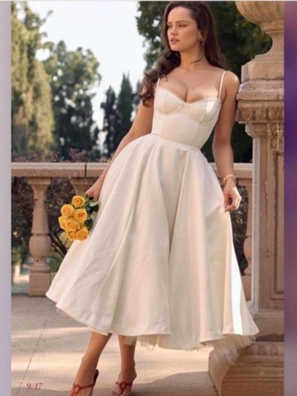 HOUSE OF CB Mademoiselle White Tulle Midi Dress NWOT